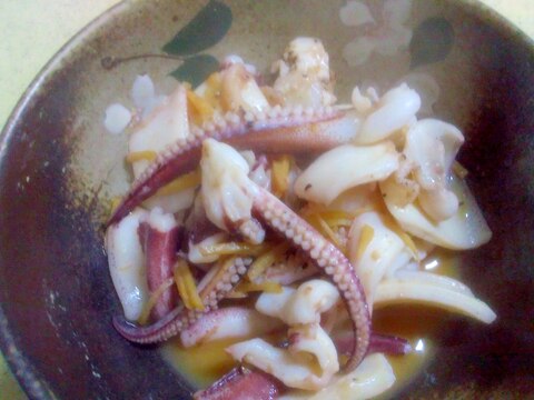 簡単で美味しい☆イカの生姜 バター 醤油炒め